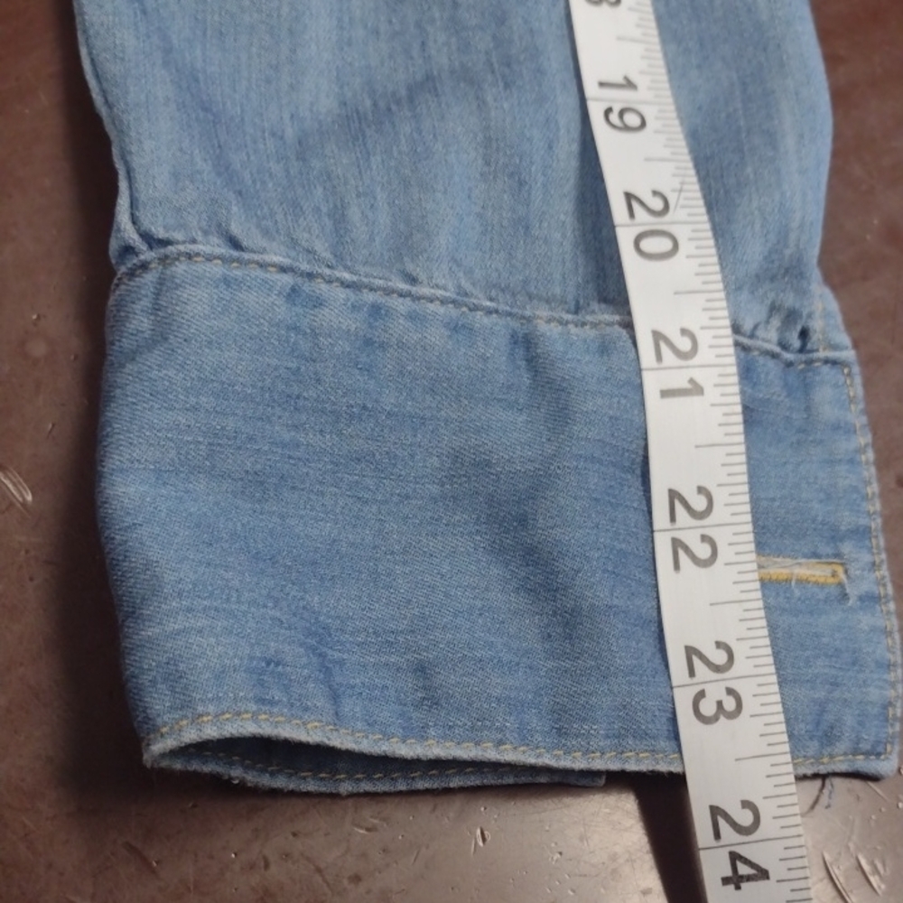CAbi Light Blue Jean Jacket Style #6255 Western Rodeo Farm Festival - Picture 11 of 14